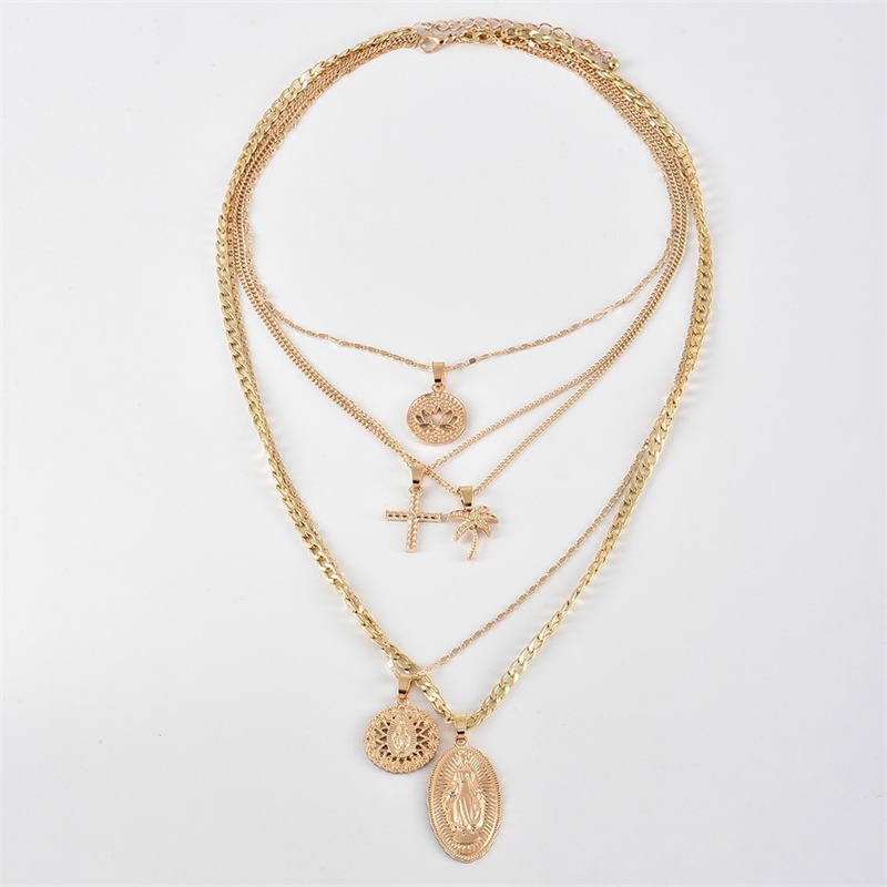 แฟชั ่ นเกาหลีสร ้ อยคอสแตนเลสZircon Blue Evil Eye รูปที่ 8