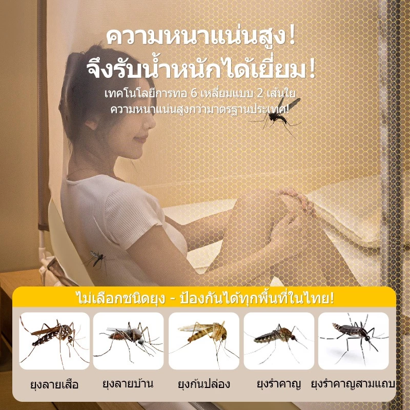YANYANGTIAN มุ้งกันยุง 4/5/6/6.6/10ฟุต มุ้งครอบผู้ใหญ่ thumbnail 5