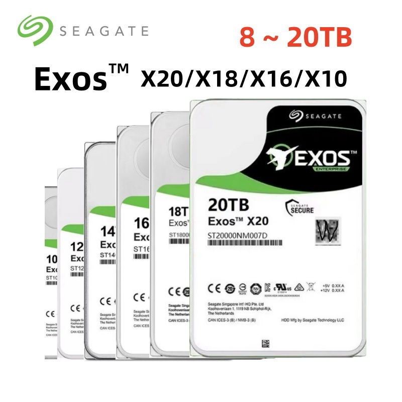 20tb/18tb/16tb/14tb/12tb/10tb Seagate ST18000NM000J ช่องใหม่ 18T ฮาร์ดไดรฟ์องค์กร NAS server univers