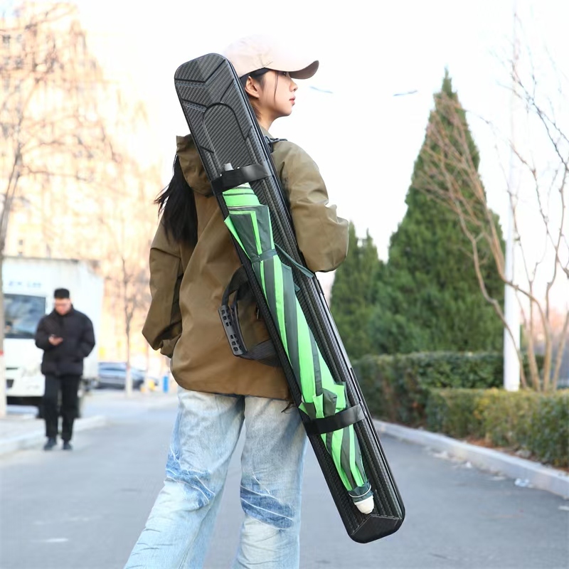 กระเป๋าใส่คันเบ็ดตกปลาความจุขนาดใหญ่ 127*14*13cm ตรอเนกประสงค์พับได้กระเป๋าใส่เบ็ดตกปลากล่อง