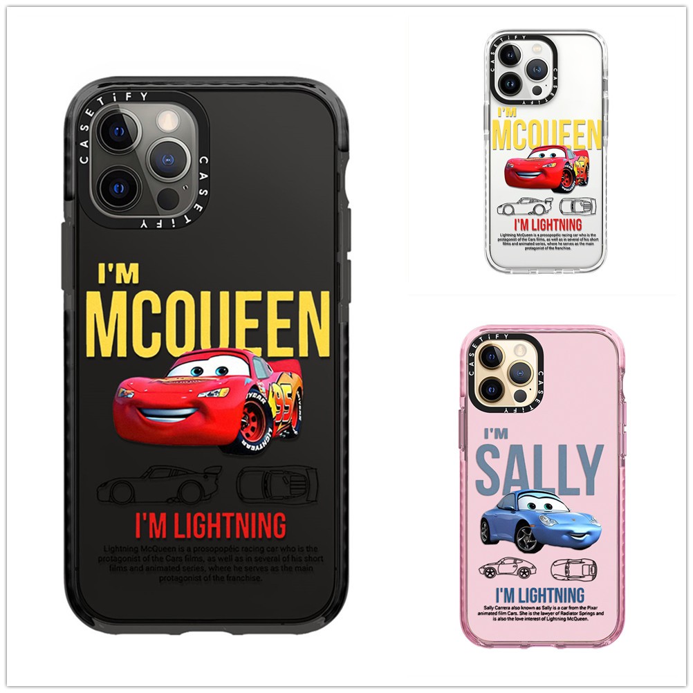 สําหรับiPhone 17 16 15 14 13 Pro Max Lightning Mcqueen SallyรูปแบบสําหรับiPhone 11 12 Soft TPU ClearกันกระแทกiPhone 16 15 Plus