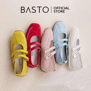 【Flashlight】BASTO Women's Platform Mary Jane Sneakers รองเท้าแมรี่เจน รองเท้าส้นตึก รองเท้าผ้าใบ A9003 D3222
