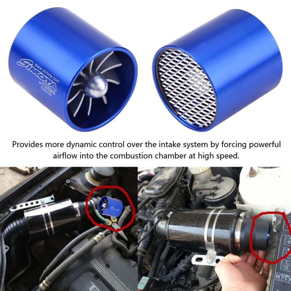 SIMOTA รถ Air Intake Turbonator, 55 มม.พัดลมเดี่ยว Turbo เครื่องยนต์, Turbine Super Charger แก๊สการใช้ Saver Turbo