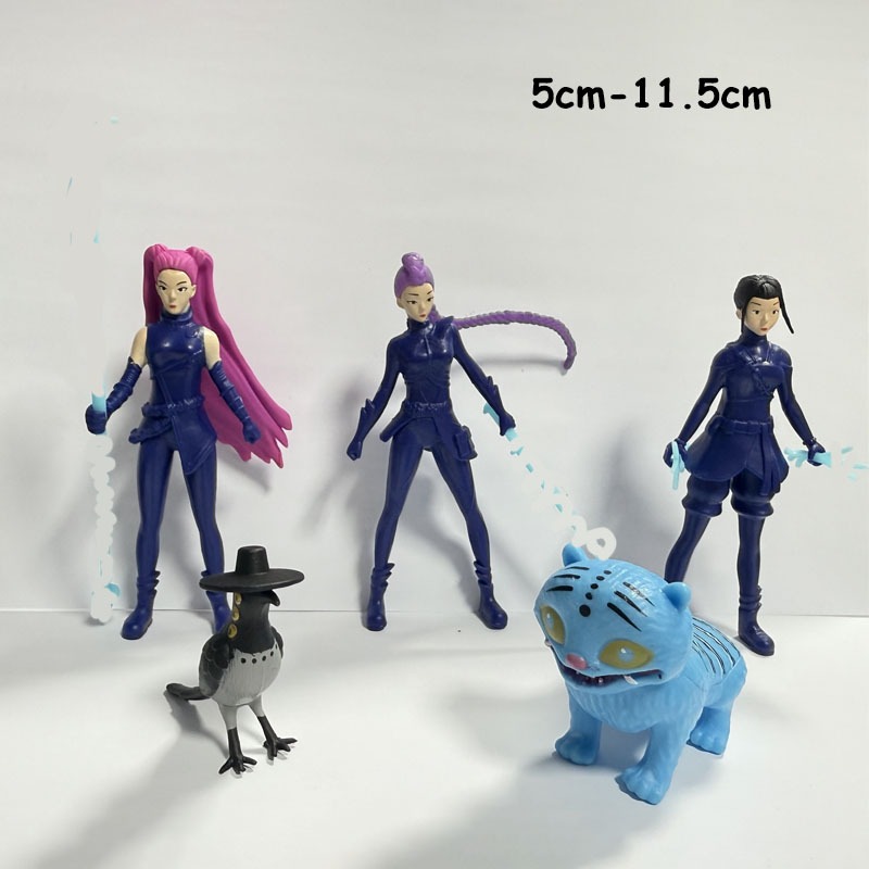 รุ่น KPop Demon Hunters Huntrix Derpy Tiger Action Figure ของสะสมของเล่น ราคา ถูกที่สุด ดีลบีเคเค แกลเลอรีภาพที่ 6