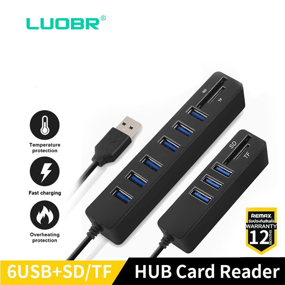 SD+TF card เครื่องอ่านบัตรเครื่องอ่านกล้องการ์ด TF card reader