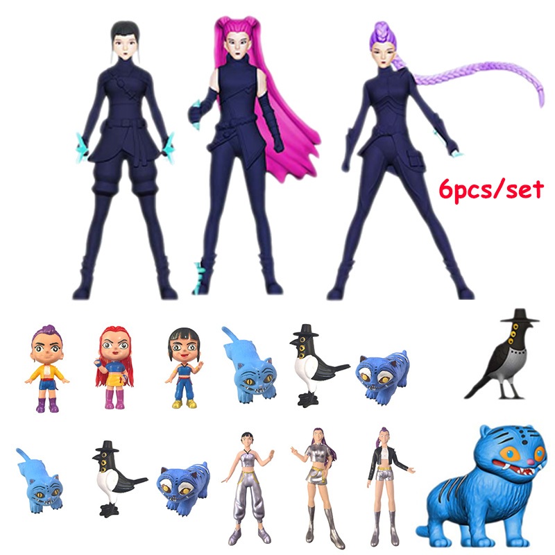 รุ่น KPop Demon Hunters Huntrix Derpy Tiger Action Figure ของสะสมของเล่น ราคา ถูกที่สุด ดีลบีเคเค แกลเลอรีภาพที่ 3