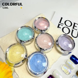【พร้อมส่ง】6 สี Aurora ผงขัดออโรร่า 6 ตลับ ผงขัดเล็บ สีโฮโรแกรม สีแต่งเล็บ ผงมุก ผงกระจก นีออน 6 ขวด/ชุด 💅🏻แถมแปรงขัด