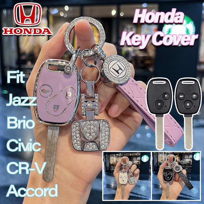 Honda Jazz/Brio/Civic/CR-V/Accord/Fit ปลอกกุญแจ Civic เคสกุญแจรถ Fit keyless เคสรีโมทพวงกุญแจ