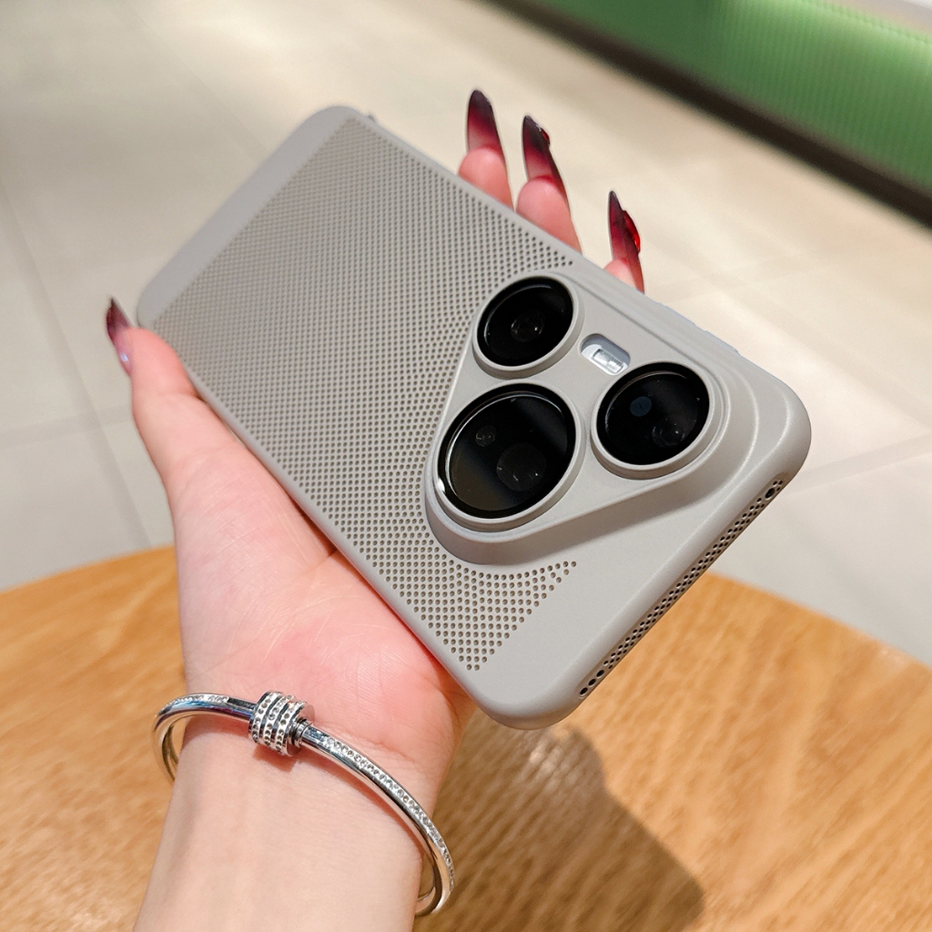 ตัวป้องกันเลนส์ในตัวสําหรับ Huawei Pura 80 Pro Ultra Casing พลาสติก Cooling Breathable Slim Phone Case Cover