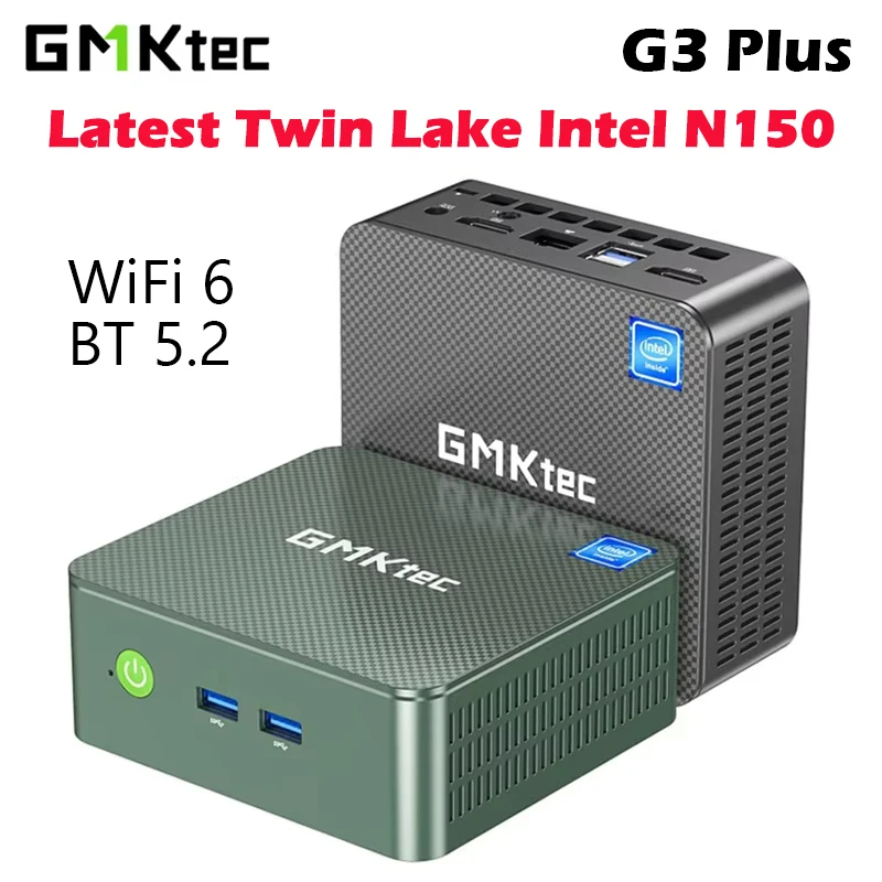 GMKtec Mini PC G3 Plus Intel Alder Lake N150 3.6GHz Windows 11 Pro DDR4 RAM PCIe M.2 Sata SSD คอมพิว