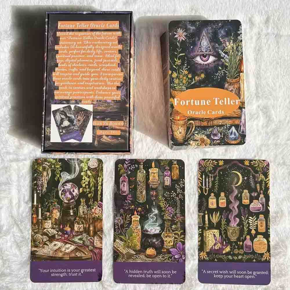 การ์ด Oracle Fortune Teller, Fortune Telling Tarot Deck, พร้อมความหมายบนการ์ด, เหมาะสําหรับผู้เริ่มต้น, การ์ด 12x7 ซม. - รูปที่ 3