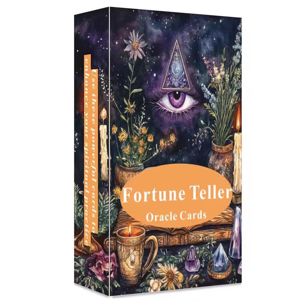 การ์ด Oracle Fortune Teller, Fortune Telling Tarot Deck, พร้อมความหมายบนการ์ด, เหมาะสําหรับผู้เริ่มต้น, การ์ด 12x7 ซม.