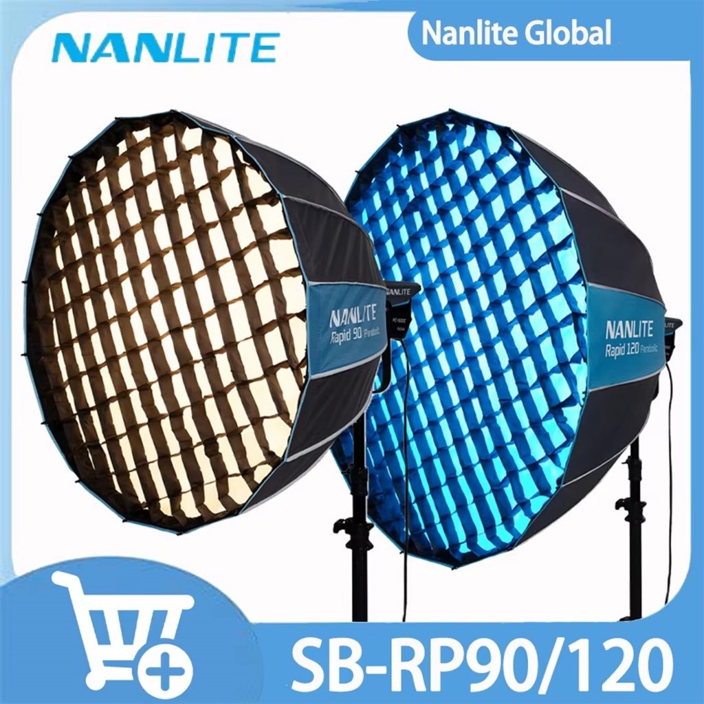 Nanlite Rapid 90 ซม.120 ซม.Palobolic Softbox Bowens Mount Quick ติดตั้งการถ่ายภาพอุปกรณ์เสริม SB-RP90 SB-RP120