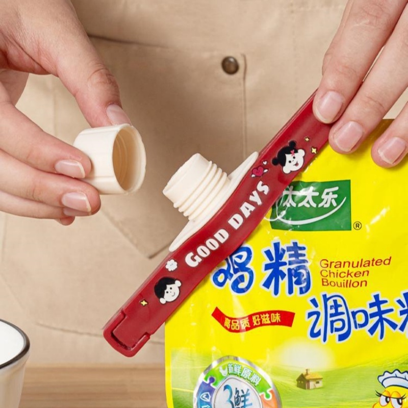 คลิปปิดผนึกอเนกประสงค์น่ารักสีสันสดใสครัวปรุงรสคลิปถนอมอาหารคลิปปิดผนึกเก็บของในครัวเรือน - รูปที่ 2