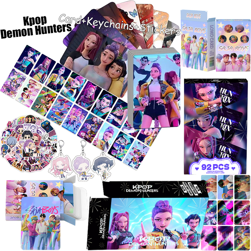 Kpop Demon Hunters พวงกุญแจจี้เครื่องประดับ 2025 ภาพยนตร์ใหม่ของสะสมของเล่นพวงกุญแจสําหรับกระเป๋าความงามของขวัญ