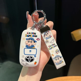 Toyota vios 2023-2025 Raize 2022 Veloz 2022 AVANZA 2022 Yaris / Corolla / Levin / Highlander Sarung Kunci Remote Key การ์ตูนกรณีพวงกุญแจ