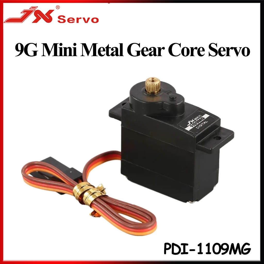 JX PDI-1109MG 9G 2.5KG แรงบิด Core Mini Servo Micro โลหะเกียร์ Digital Servo 4.8-6V สําหรับ RC เครื่