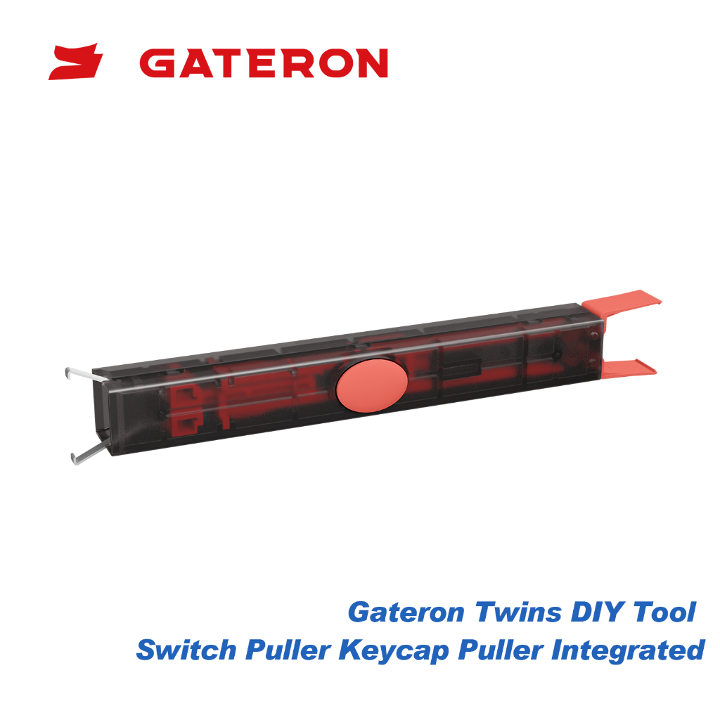 GATERON Twins Switch Puller Keycap Puller สําหรับคีย์บอร์ดแบบกลไก DIY เครื่องมือถอดและเปลี่ยนสวิตช์คีย์บอร์ดเกมและปุ่มกด Intergrated สําหรับคีย์บอร์ดเครื่องกล