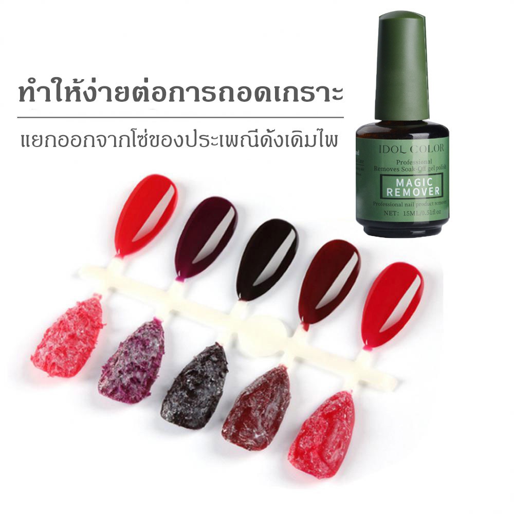 Nail.garden น้ำยาระเบิดสีเจล น้ำยาล้างสีเจล ล้างสีเจล 15ml น้ำยาสลายสีเจลแบบรวดเร็ว หน้าเล็บไม่เสีย ล้างง่าย - รูปที่ 7