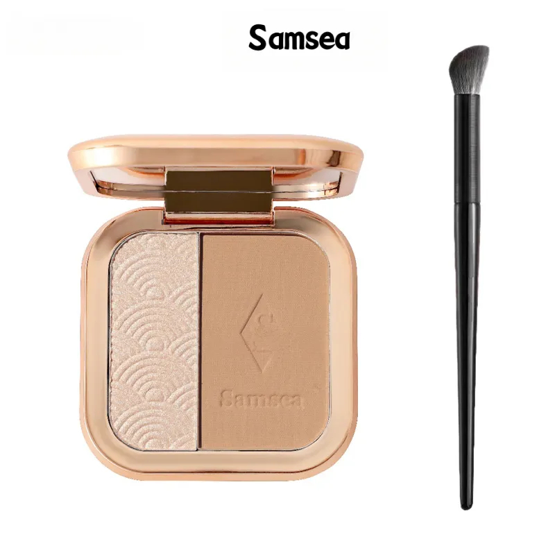 Samsea Highlight Contour Integrated Disk Nose Silhouette Face Brightening Fine Glitter Beauty Modifi