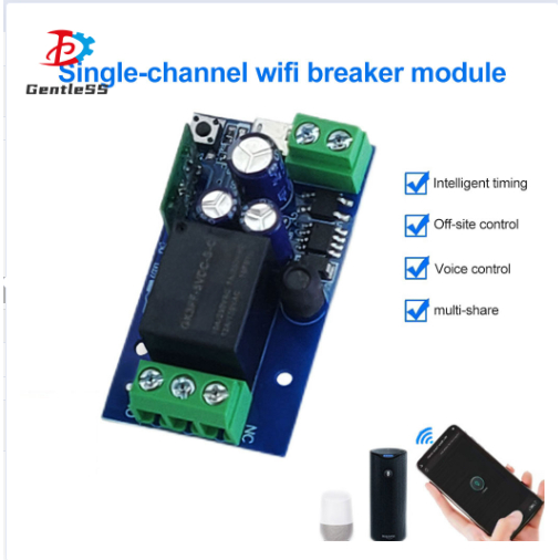 ประเภท C 5V/DC7-48V Ewelink สมาร์ท WIFI Switcher รีเลย์ทางเดียวรีโมทคอนโทรลไร้สายสวิทช์