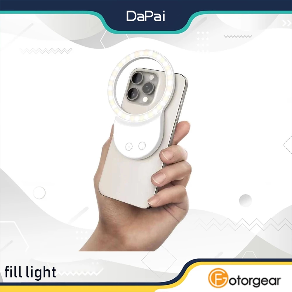 Fotorgear โทรศัพท์แม่เหล็กเติมแสงสําหรับ Android ios ถ่ายภาพสด Mini Selfie Ring Light โคมไฟความงาม
