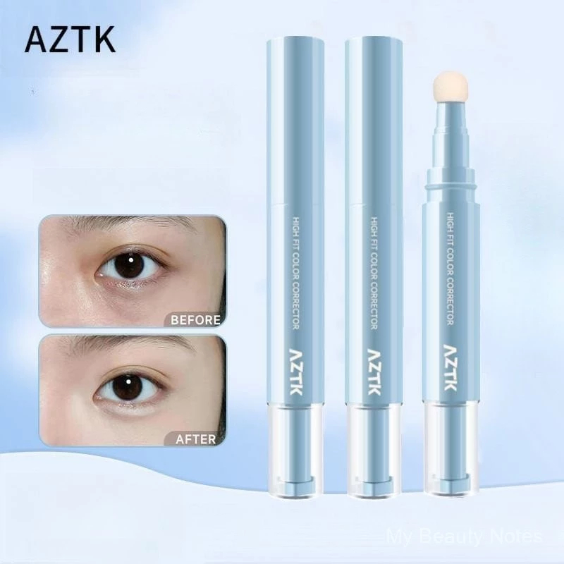 AZTK Stick-on Correcting Concealer Pen Cream Long-lasting Makeup Brighten Tear Troughs Cover Spots Dark Circles Acne Marks Facial Concealer Pen