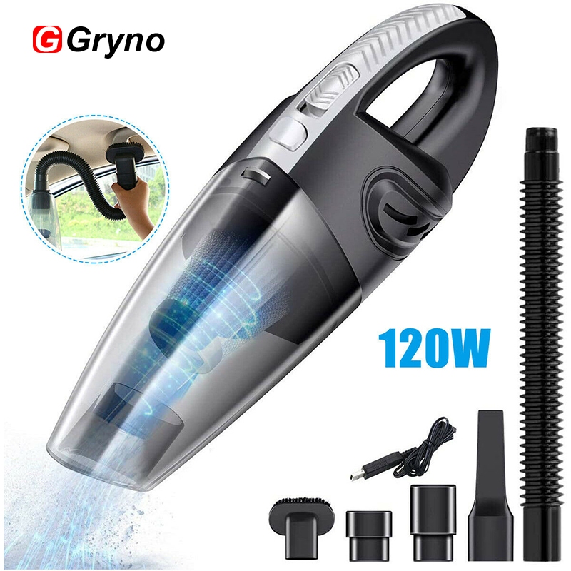 Gryno 6000ต่อปี เครื่องดูดฝุ่นในรถยนต์ไร้สายชาร์จ ยูเอสบี มินิแบบพกพา ถือ ไร้สายที่มีประสิทธิภาพดูดใช้ในบ้าน