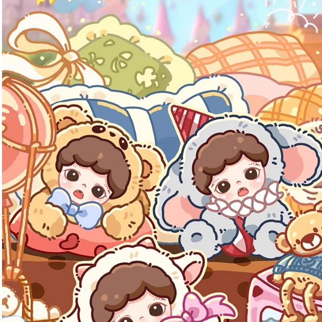 ⚡เตรียมการจัดส่ง⚡กล่องสุ่ม TNTSPACE Baby Zora Plush Cabin Series Mystery Box Plush