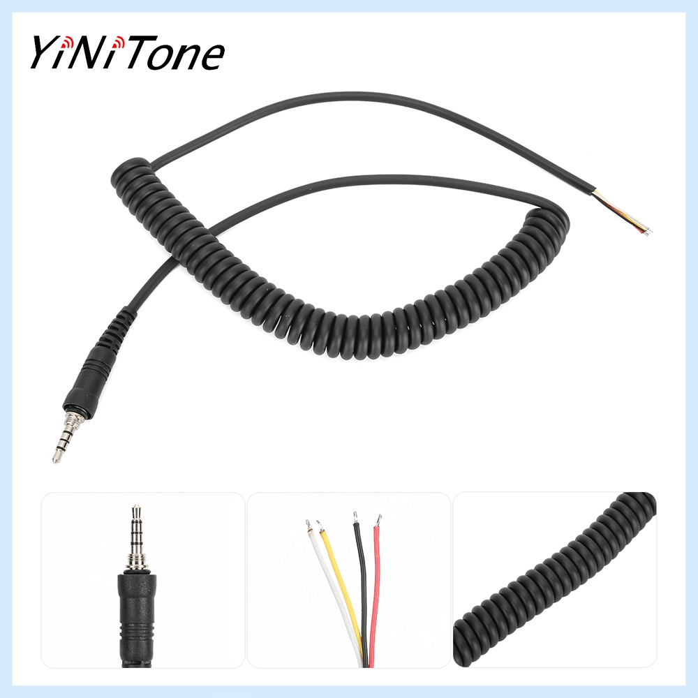 ไมโครโฟนลําโพง สาย DIY สําหรับ Yaesu Vertex VX-6R VX-7R FT-270 เข้ากันได้กับหลายรุ่น