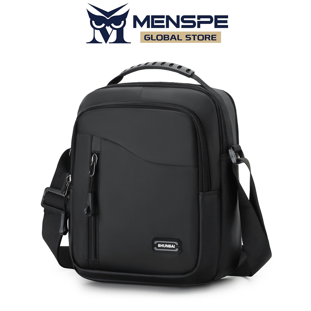 MENSPE กระเป๋า Messenger กันน้ำน้ำหนักเบากระเป๋าลำลอง