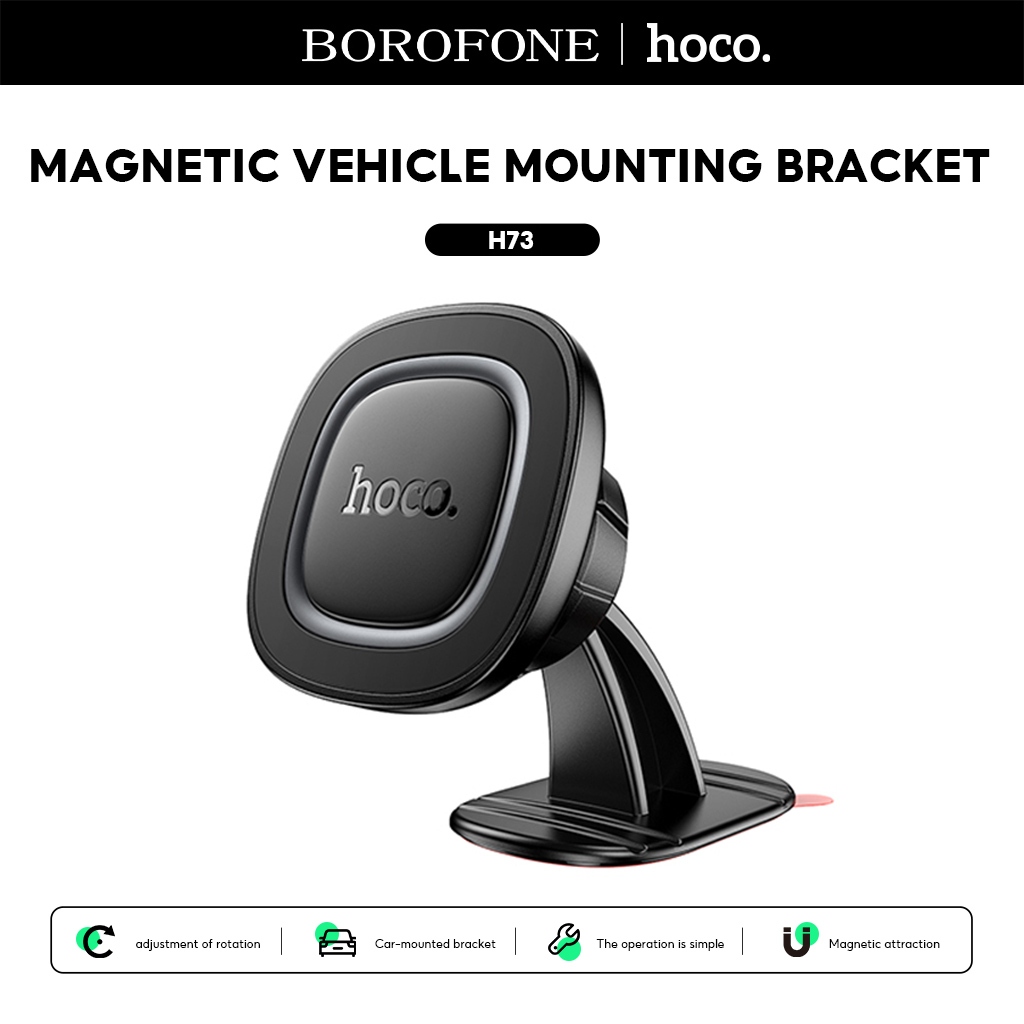 Hoco. h73 ที่วางโทรศัพท์ในรถ แบบแม่เหล็ก Magnetic Dashboard Car Holder