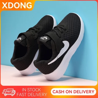 Size 28-40 รองเท้าวิ่งเด็ก รองเท้ากีฬาแฟชั่น รองเท้าผ้าใบตาข่ายระบายอากาศน้ำหนักเบา สำหรับเด็กชายและเด็กหญิง