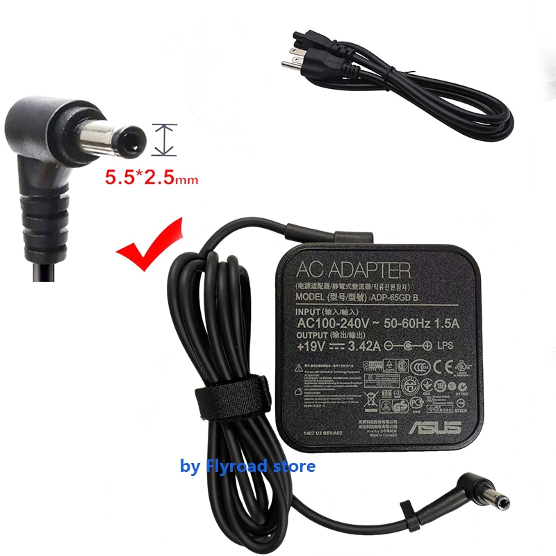19V 3.42A ADP-65GD B สําหรับ ASUS TUF Gaming VG27AQ Monitor สําหรับ V221ID All-in-one 65W AC Adapter