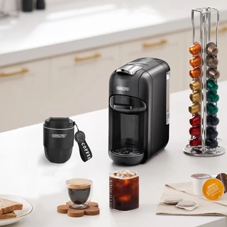 Cafellfe 260ML 304 แก้วกาแฟสแตนเลสพร้อมเชือกแบบพกพารถขวดความร้อน Travel Tumbler Mini ถ้วยกาแฟ