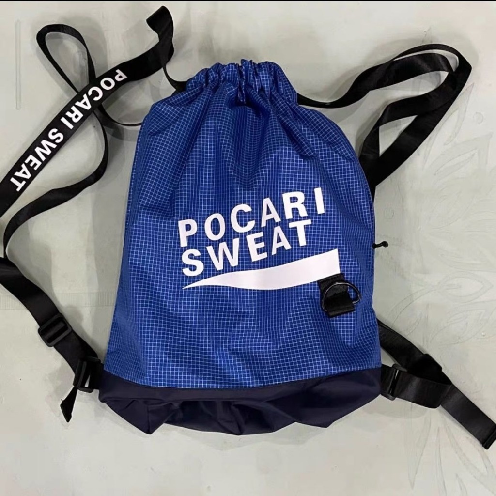Pocari Sweat STRING BAG DRAWSTRING BAG UNISEX กันน้ํา