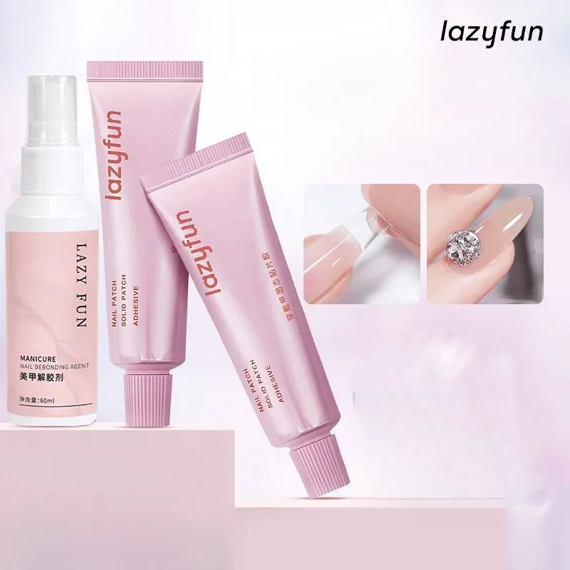 LAZY FUN Solid Patch Adhesive Solid Patch Adhesive Long-lasting Special Adhesive for Manicure Gel Ma