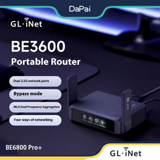 GL.iNet BE3600 เราเตอร์ WiFi7 เครือข่ายความเร็วสูงไร้สายขนาด…