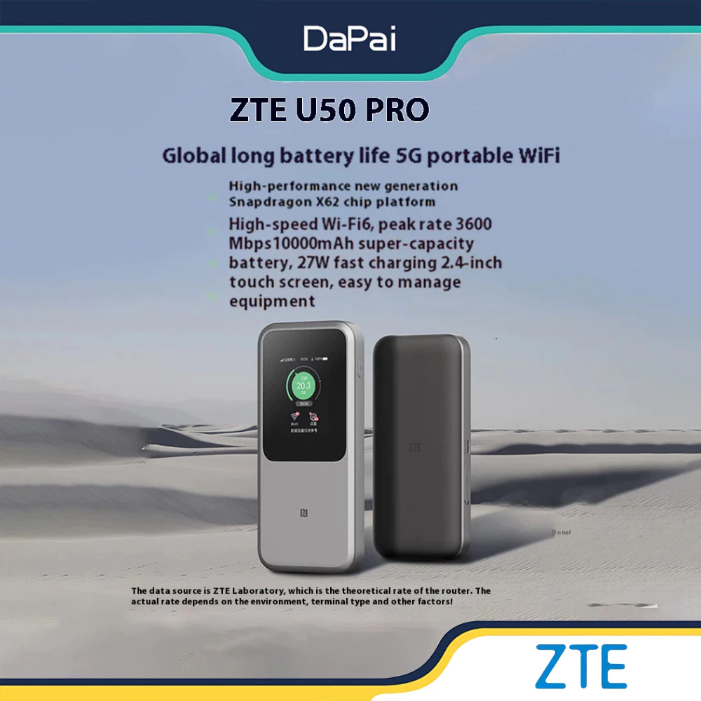 Zte MU5120 พาวเวอร์แบงค์ Wifi Openline 5G 10000mah พร้อมอะแดปเตอร์แลน รองรับ Wifi 6 Pro Max Fast