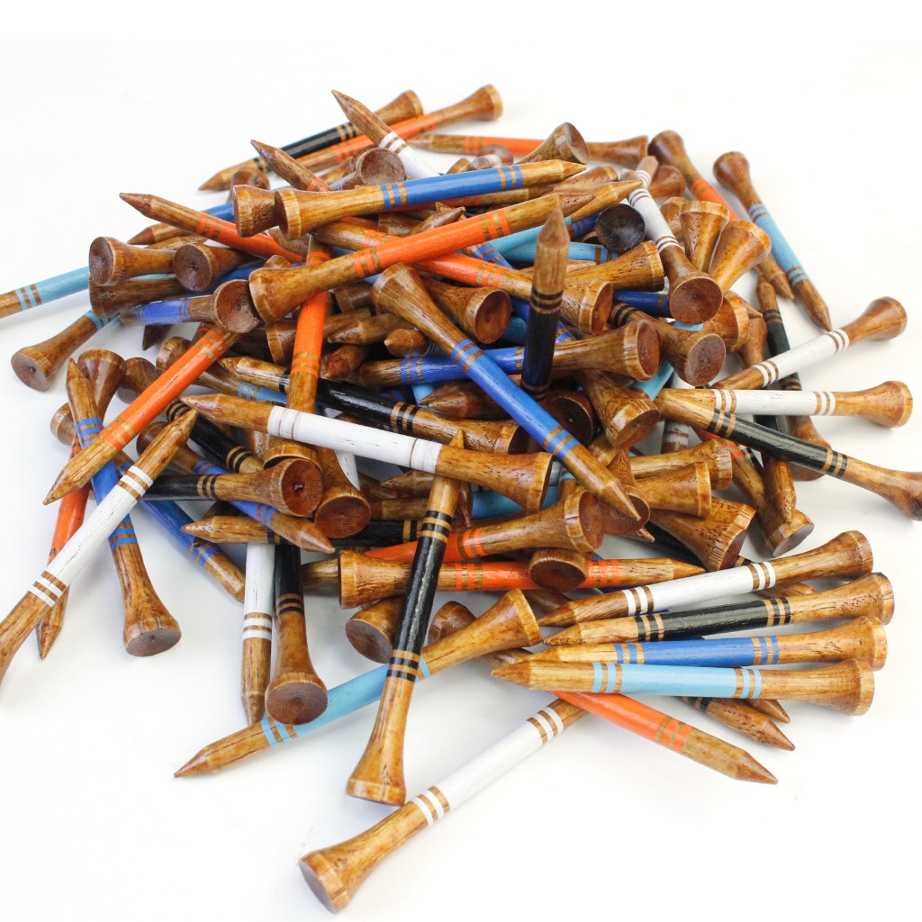 Golf tees – 70mm wooden golf tees – 50 pieces, reusable and biodegradable, can improve stability ราคา ถูกที่สุด ดีลบีเคเค