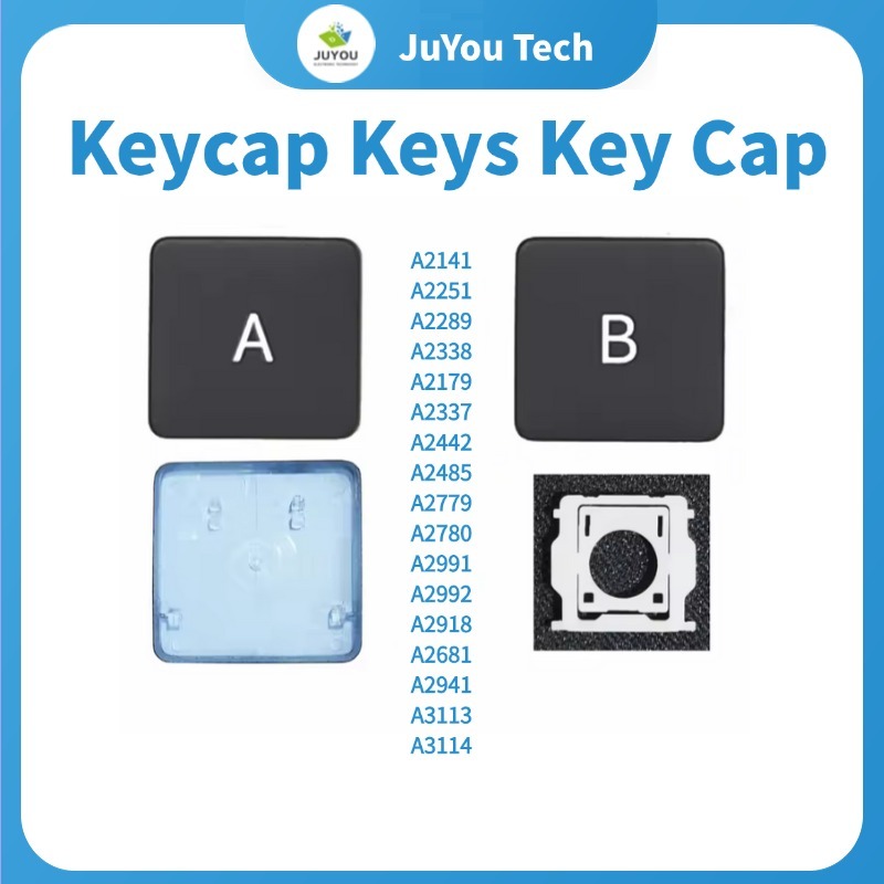 ใหม่ Keycaps ปุ่ม + บานพับสําหรับ Macbook Pro Air Key Cap A2141 A2337 A2338 A2442 A2485 A2681 A2941 A2779 A2992 A3113 A3114