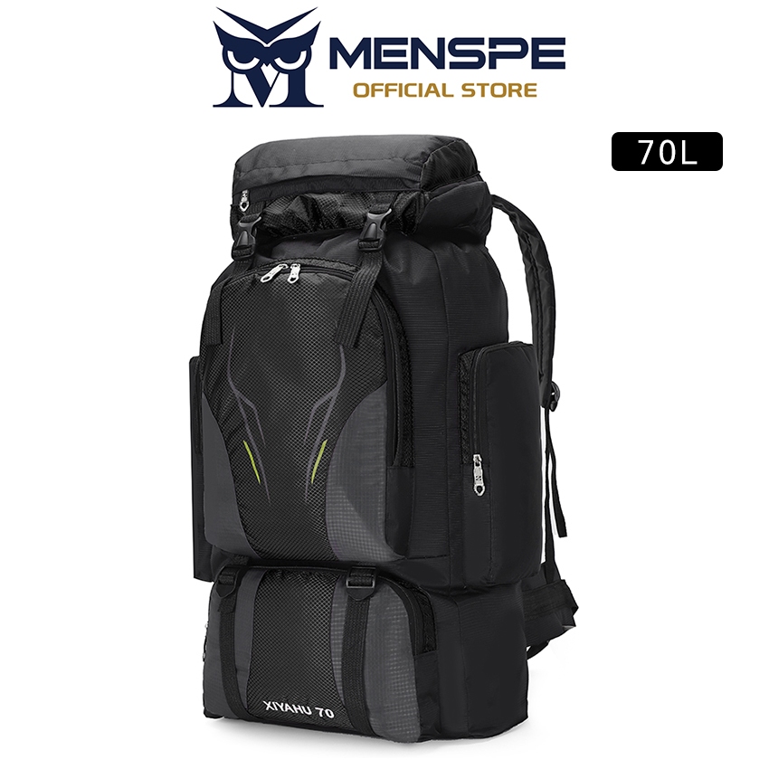 MENSPE กระเป๋าเป้สะพายหลังสำหรับปีนเขากลางแจ้ง ความจุขนาดใหญ่ 70 ลิตร