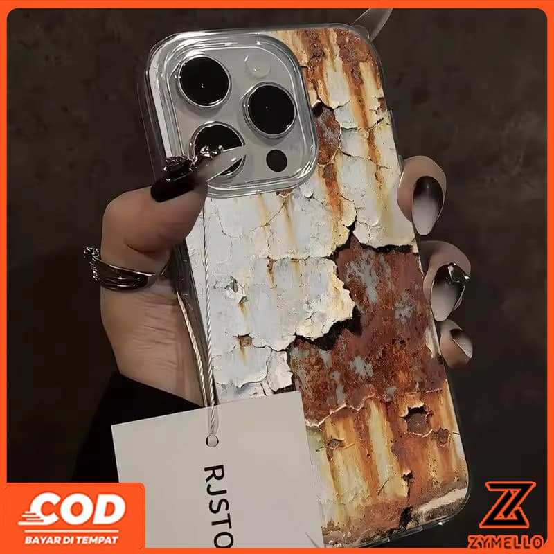 สําหรับOPPO Reno14F Reno14pro Reno13F Reno13 Reno12Pro Reno11 Reno11 F Reno10Pro Reno8T Reno8Z Reno7Z Reno6Z Reno8 Reno5 Reno4 แฟชั่นสนิมกันกระแทกTPUเคสโทรศัพท์