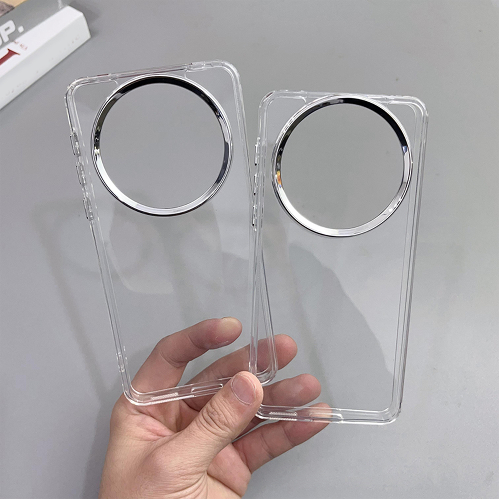 Honor X9A X9B X9 X9C X9D ปุ่มโครเมี่ยมโปร่งใส Soft TPU กันกระแทกเคสโทรศัพท์ฝาครอบ