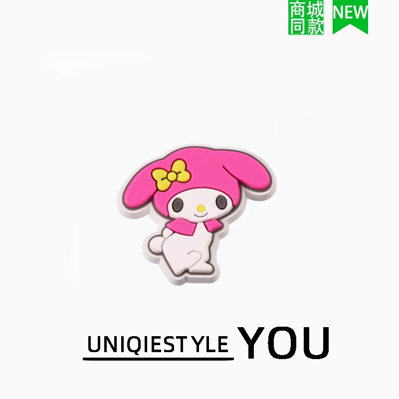 รองเท้าแบบหัวปักห่วง พร้อมดอกไม้ถอดได้ สไตล์ซานริโอ ชุด 5 ชิ้น จือซิง ราคา ถูกที่สุด ดีลบีเคเค แกลเลอรีภาพที่ 5