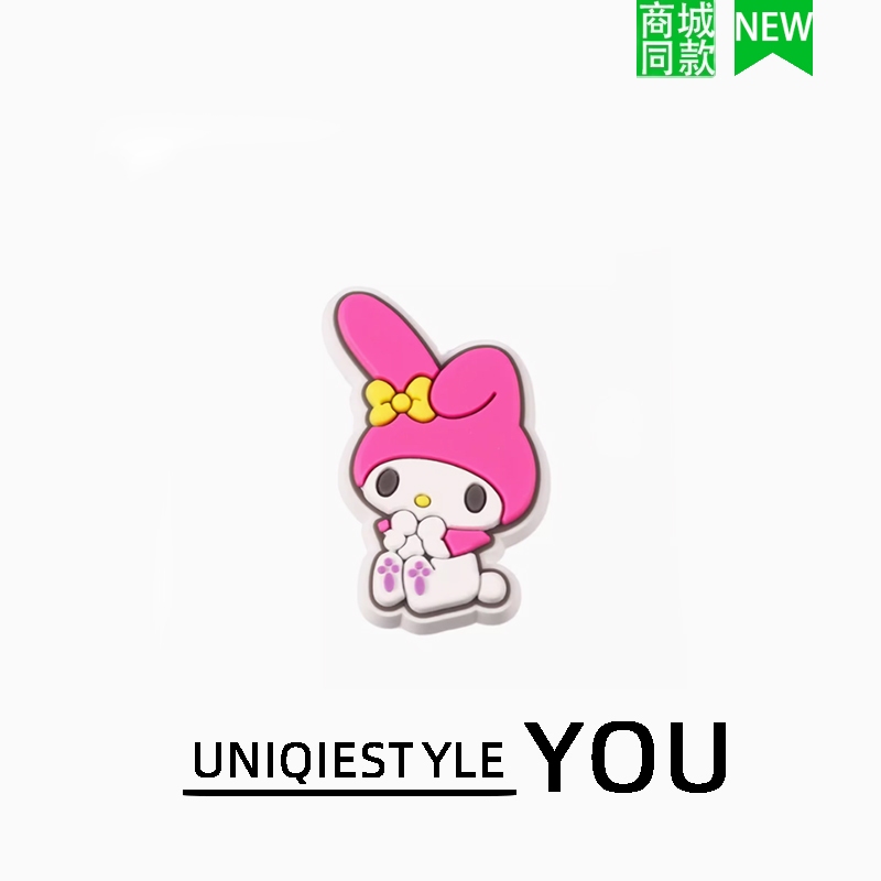รองเท้าแบบหัวปักห่วง พร้อมดอกไม้ถอดได้ สไตล์ซานริโอ ชุด 5 ชิ้น จือซิง ราคา ถูกที่สุด ดีลบีเคเค แกลเลอรีภาพที่ 4