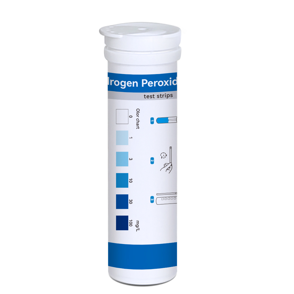 แถบวัดไฮโดรเจนเปอร์ออกไซด์ H2O2 (0-100 mg/L) สำหรับสระว่ายน้ำและบ่อปลา ราคา ถูกที่สุด ดีลบีเคเค แกลเลอรีภาพที่ 8