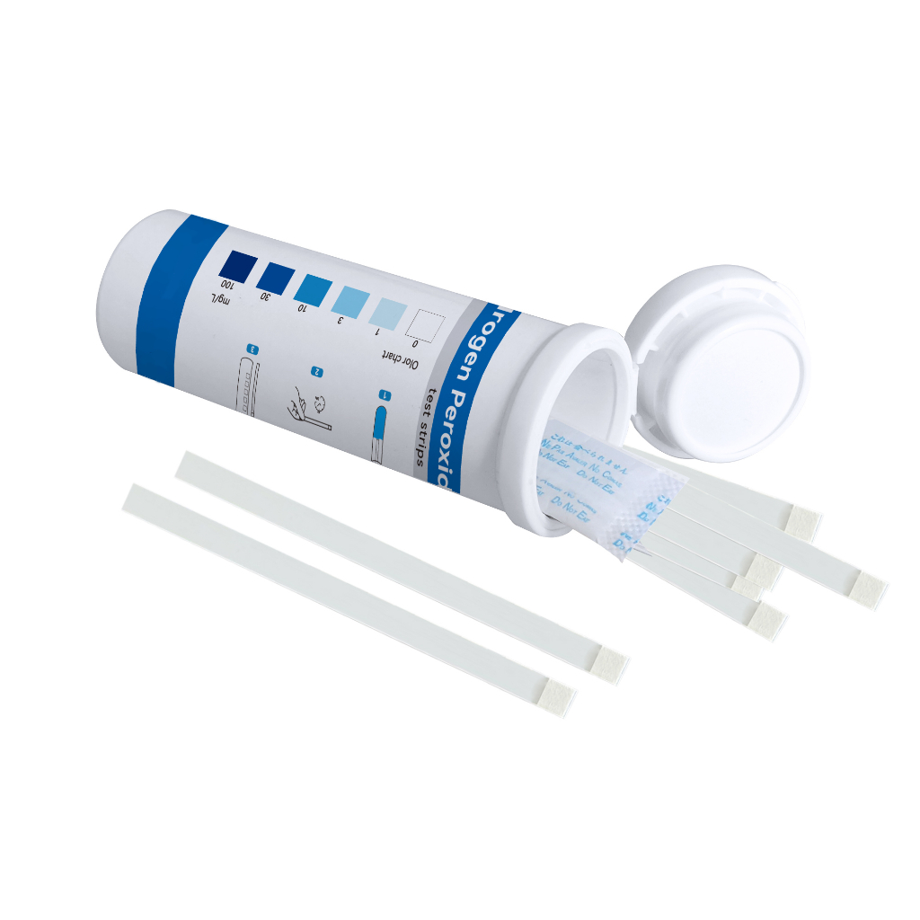 แถบวัดไฮโดรเจนเปอร์ออกไซด์ H2O2 (0-100 mg/L) สำหรับสระว่ายน้ำและบ่อปลา ราคา ถูกที่สุด ดีลบีเคเค แกลเลอรีภาพที่ 9