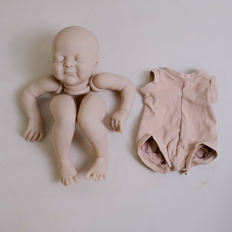 18 นิ้ว Reborn ตุ๊กตาชุด Olivia ยังไม่เสร็จ Unpainted ตุ๊กตาอะไหล่ผ้า Handmade Reborn ชุด