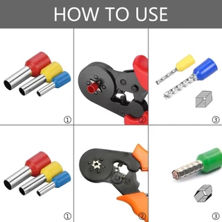 400/800/1200/1800/1900/2120 PCS Boxed Assorted ferrule terminal Kit Crimper ฉนวน VE Tubular Wire end สายไฟ Bootlace เย็นกด Connector